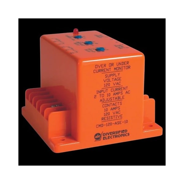 Universal AC Current MonitorRelays, 120VAC, 210 Amp Adj